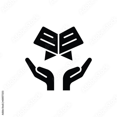 al quran icon. solid icon