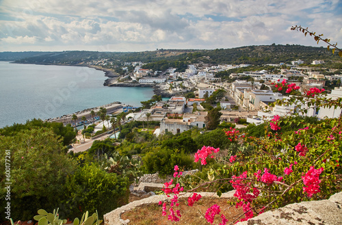 Panoramic view of Santa Maria di Leuca, Marina di Leuca and Punta Ristola, Italy photo