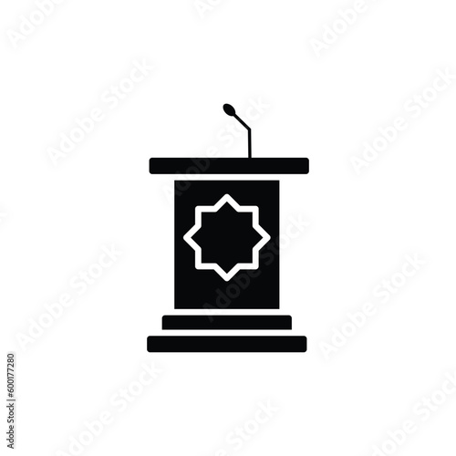 Pulpit icon. solid icon