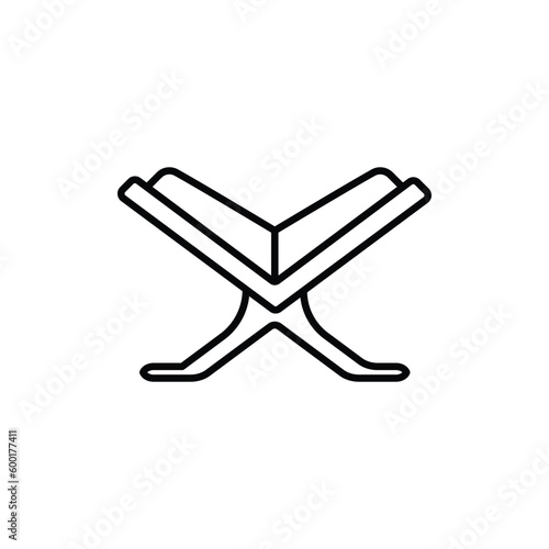 al quran icon. outline icon