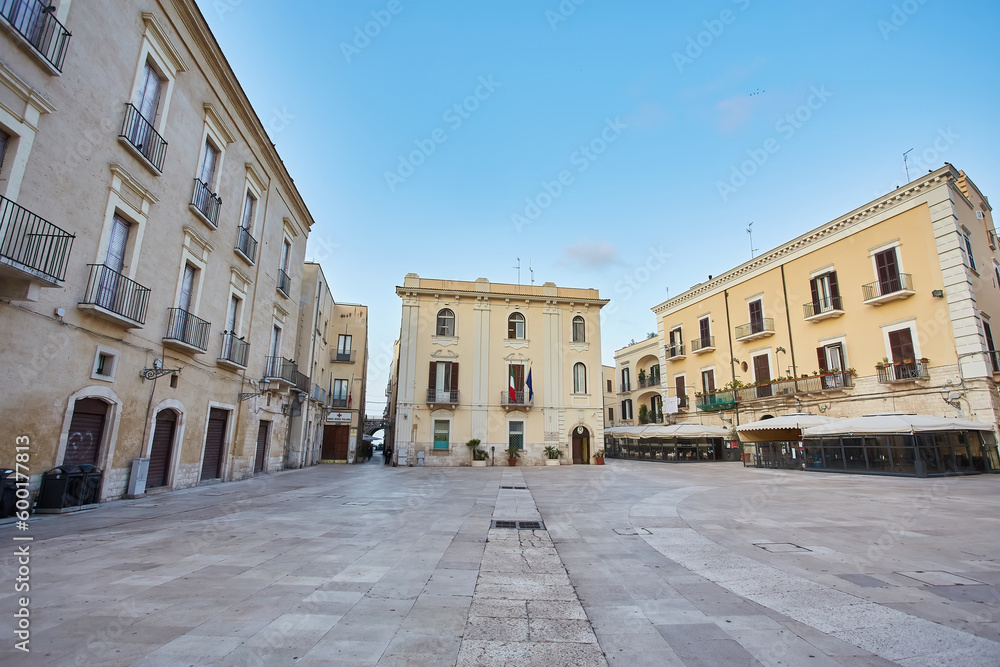 View of piazza Mercantile in Bari.