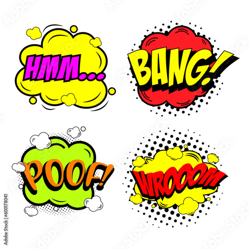  Comic Text Box Clipart PNG