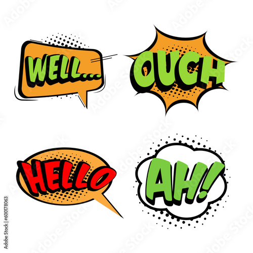  Comic Text Box Clipart PNG