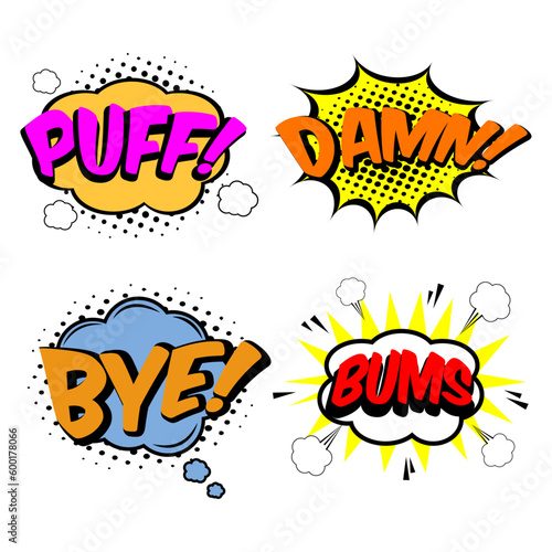  Comic Text Box Clipart PNG