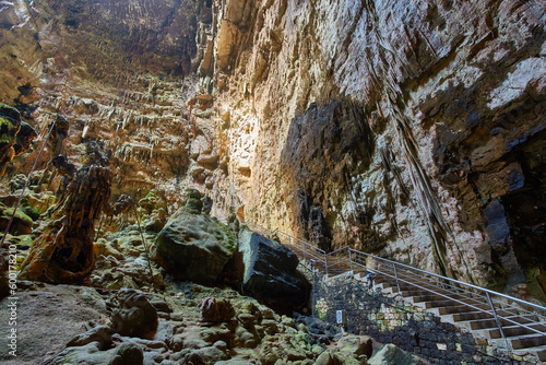 Caves of Castellana, Puglia. They rise less than two kilometers from the town in the south-eastern Murge to 330 m.s.l.m. limestone plateau formed in the upper Cretaceous.