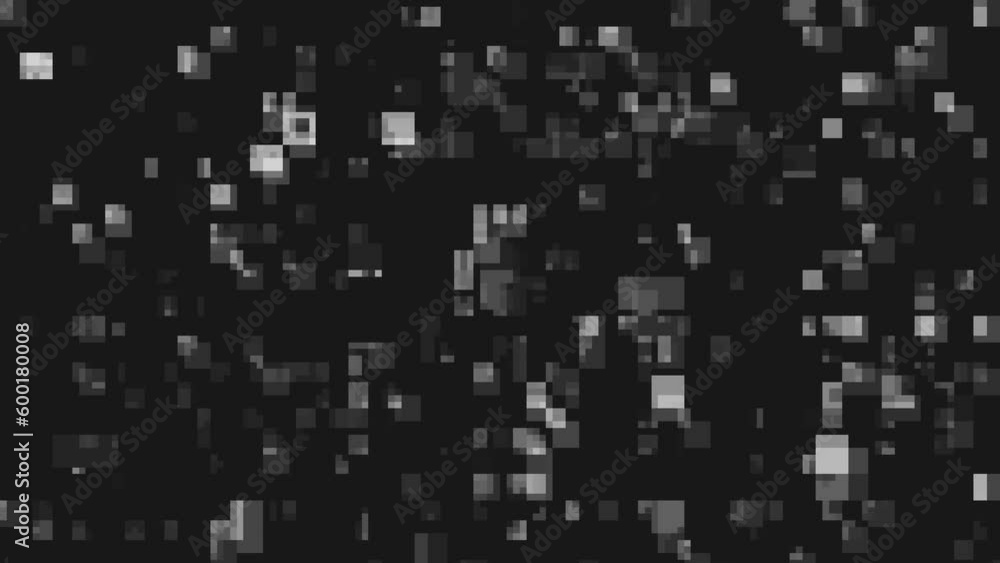 Digital glitch. Black and white pixelation. Damage to the video signal with colored pixel noise. Pixel grain. Digital glitch. Black and white pixelation. Damage to the video signal with colored pixel noise. Pixel grain.