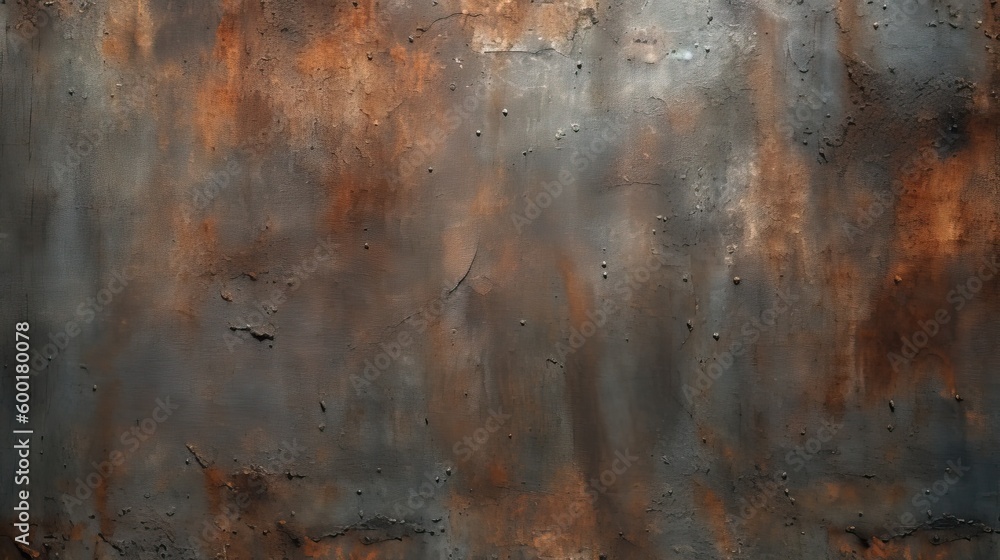 Dark gray steel metal grunge texture for a rusty, industrial background, generative ai Dark gray steel metal grunge texture for a rusty, industrial background, generative ai