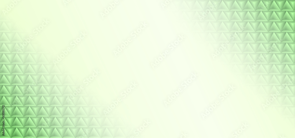 Geometric abstract triangles green color background