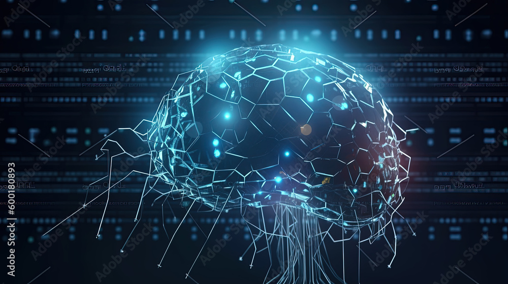 Ai technology brain background digital transformation concept Ai technology brain background digital transformation concept