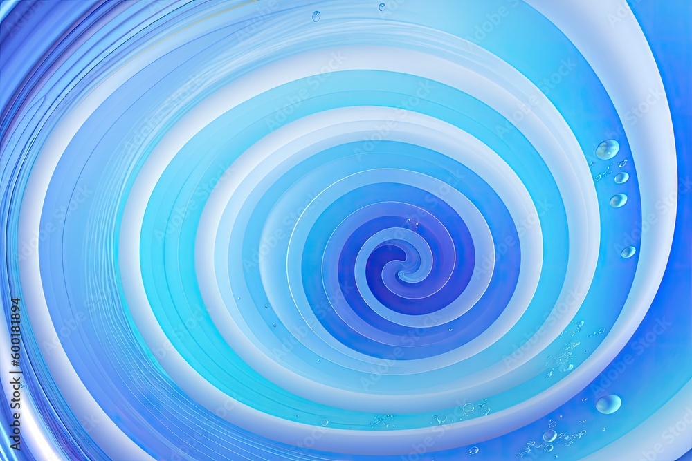 Swirling backdrop with space for text. Beautiful volute fluid surface vivid blue color, generative ai Swirling backdrop with space for text. Beautiful volute fluid surface vivid blue color, generative ai