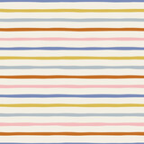 Multicoloured horizontal stripes vector seamless pattern. Colourful Lines abstract background. Geometrical surface design. 