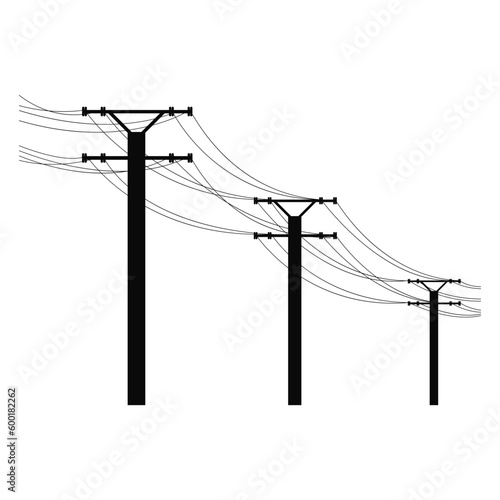 power pole logo vector
