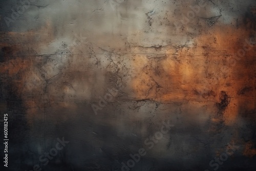 steel metal grunge texture rusty fancy background, dark gray black, generative ai