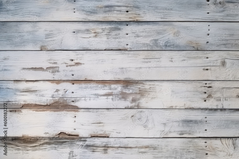 Naklejka premium white washed old wood background texture, wooden abstract textured backdrop, generative ai