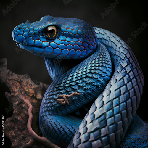 Blue Snake. Generative AI