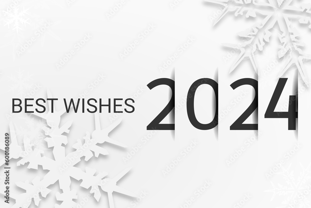 2024 happy new year best wishes 2024 background Stock Vector