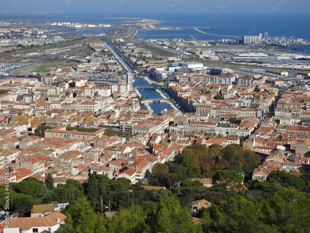 Vue de la ville de Sète