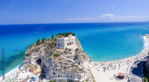 Aerial view of Tropea coastline, Calabria photo