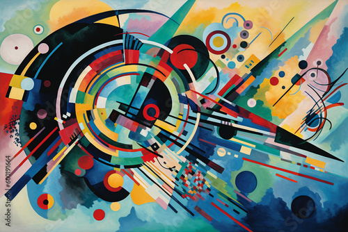 Kaleidoscopic Dreams: A Kandinsky inspired Reverie photo