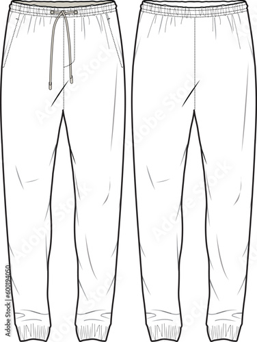 MEN AND BOYS BEACH PANT AND SPORTY TROUSER VECTOR