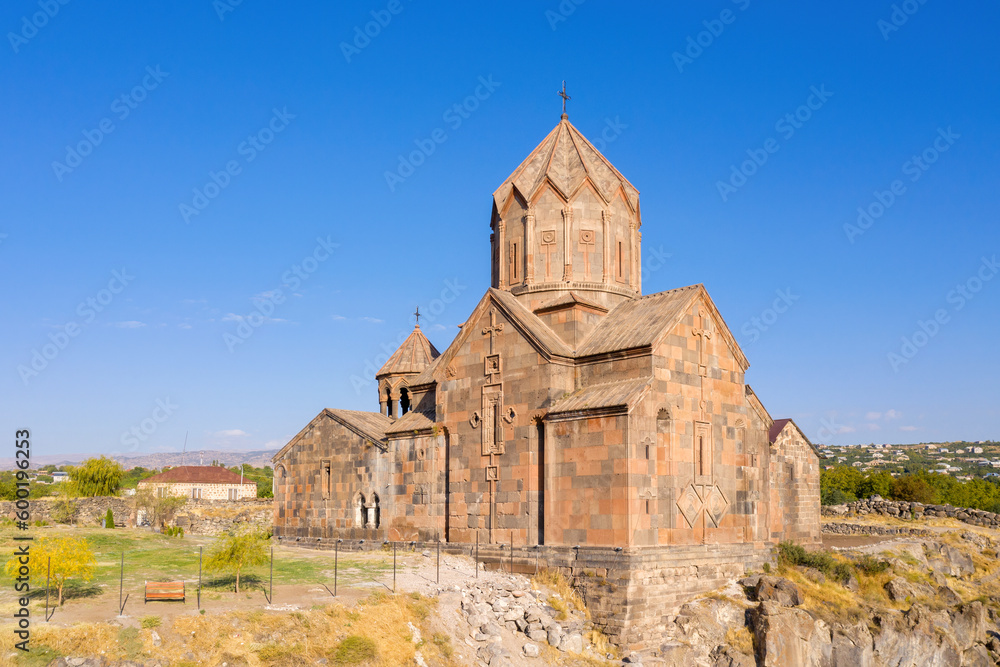 View of Hovhannavank monastery on sunny summer day. Ohanavan village, Aragatsotn Province, Armenia. View of Hovhannavank monastery on sunny summer day. Ohanavan village, Aragatsotn Province, Armenia.