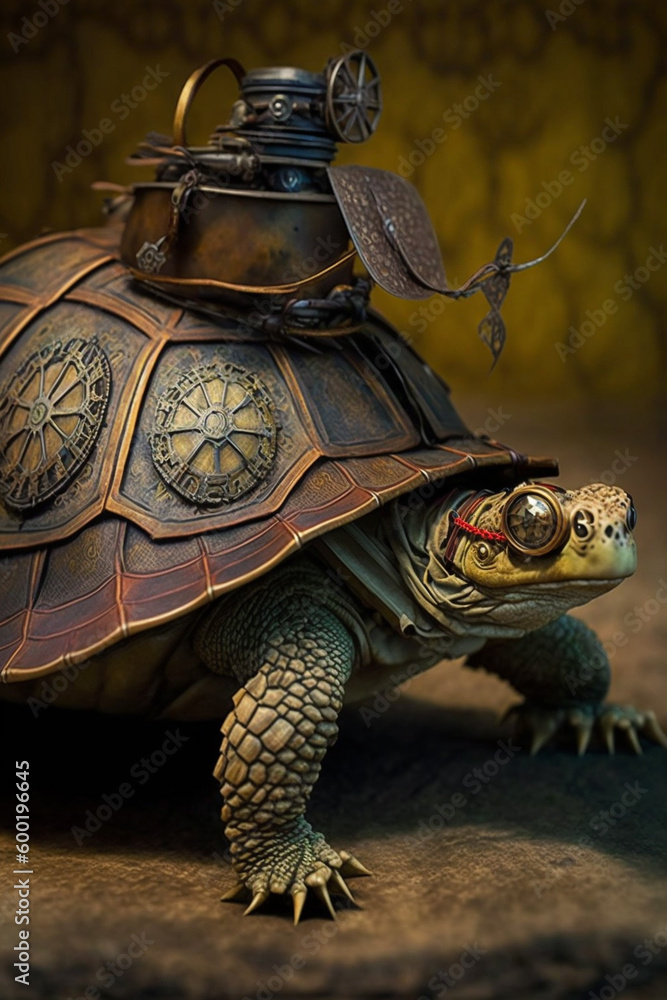 Steampunk Turtle Schildkröte Steampunk Turtle Schildkröte