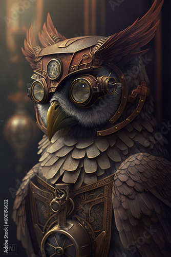Steampunk Owl Eule