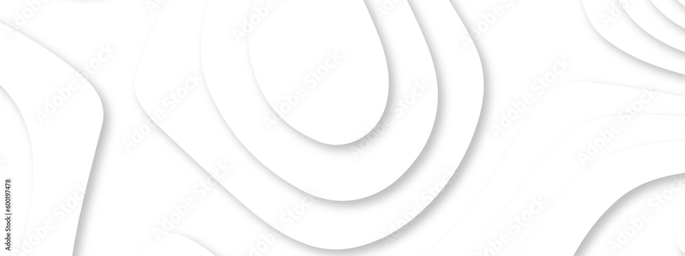 Abstract wavy line 3d paper cut white background. Topographic canyon geometric map relief texture with curved layers and shadow. Abstract realistic papercut decoration textured with wavy layers Abstract wavy line 3d paper cut white background. Topographic canyon geometric map relief texture with curved layers and shadow. Abstract realistic papercut decoration textured with wavy layers