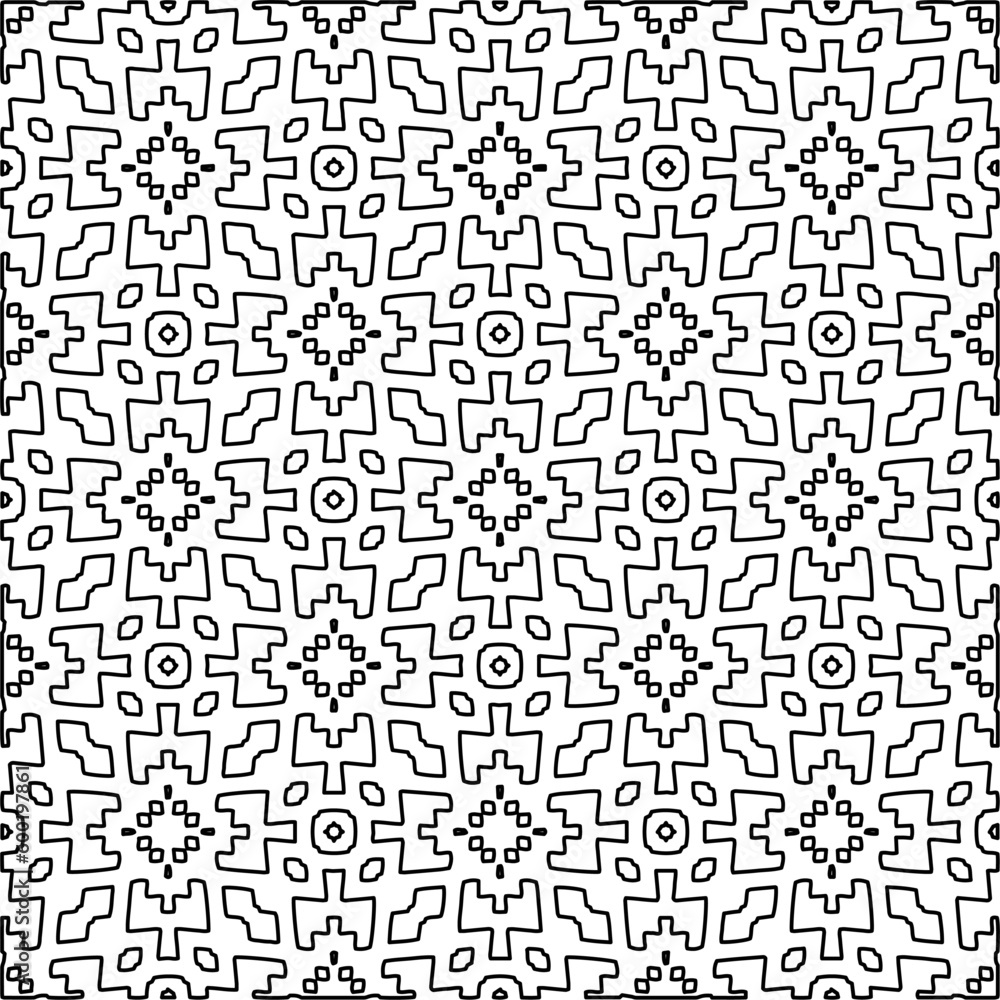 Geometric pattern of lines. Black and white pattern for web page, textures, card, poster, fabric, textile. Geometric pattern of lines. Black and white pattern for web page, textures, card, poster, fabric, textile.