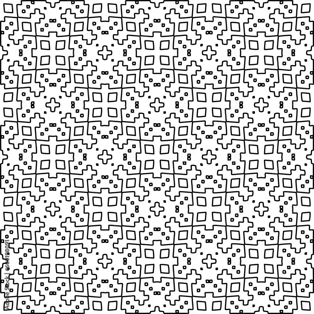 Geometric pattern of lines. Black and white pattern for web page, textures, card, poster, fabric, textile. Geometric pattern of lines. Black and white pattern for web page, textures, card, poster, fabric, textile.
