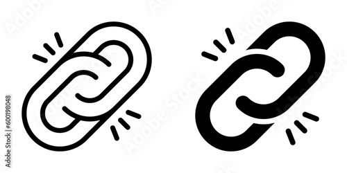 Link icon. sign for mobile concept and web design. vector illustration