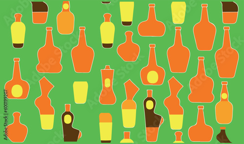 I collect bottles of liquor from celebrations and night parties