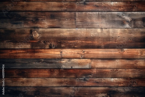 Dark Wooden Wall Texture, Mockup Design, Realistic Surface, Generative AI