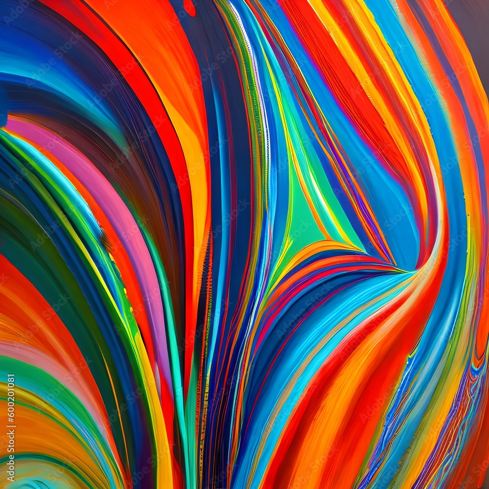 An abstract painting in bold primary colors5, Generative AI An abstract painting in bold primary colors5, Generative AI