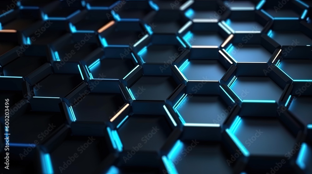 Abstract technological hexagonal background digital Technology Network Background Illustration Futuristic point wave. Abstract technological hexagonal background digital Technology Network Background Illustration Futuristic point wave.