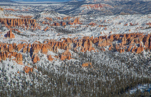 Beautiful Bryce Canyon Utah Winter Landscape