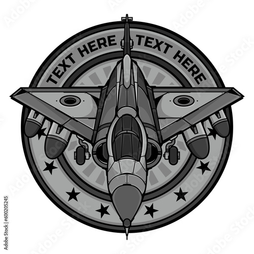 military jet aircraft logo