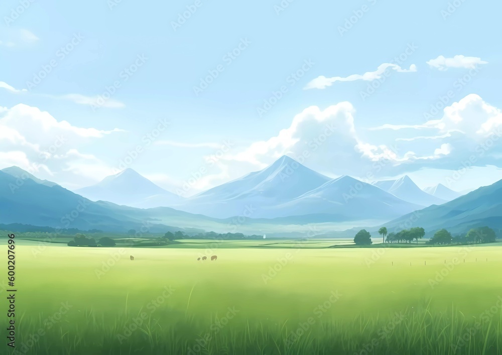 Fototapeta premium mountain landscape with clouds