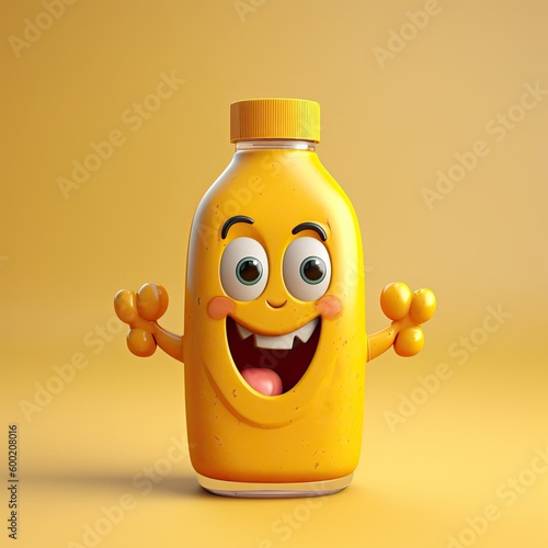 Cute Cartoon Mustard Charac...