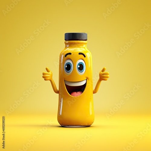 Cute Cartoon Mustard Charac...