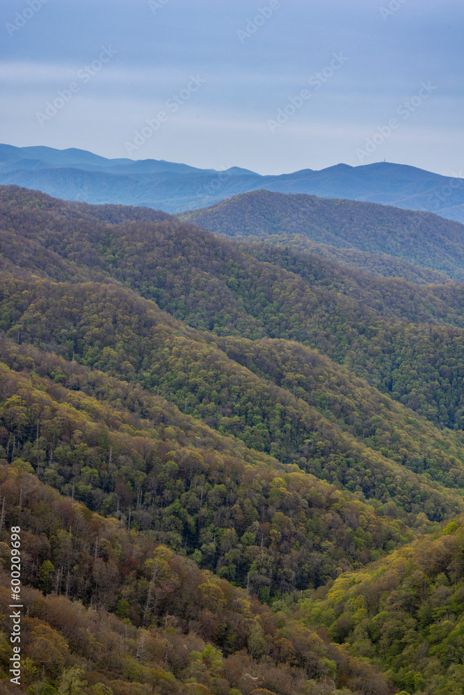 Classic mountain shot in the state of Tennessee USA