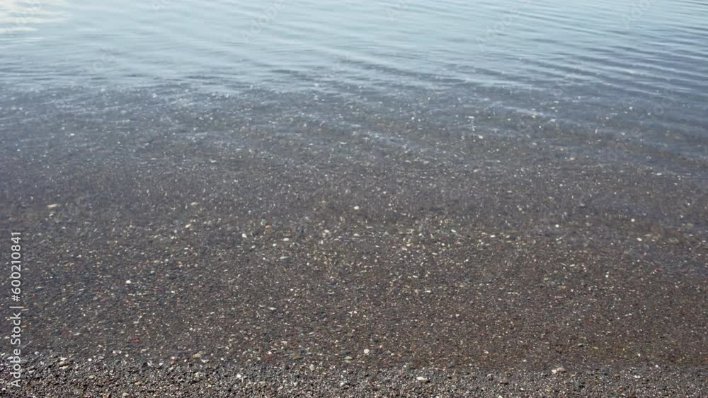 Clear water on lakeshore Clear water on lakeshore