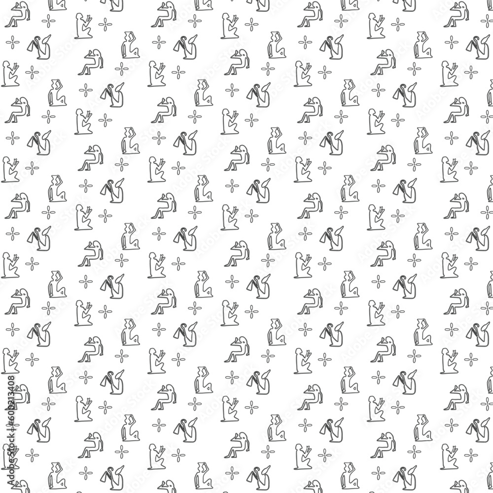 Hiroglephs Egyptian background. Hiroglephs Egyptian background.