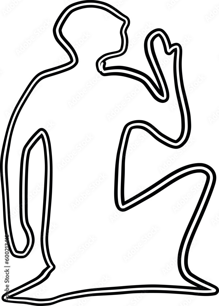Hiroglef egyptian line drawing decoration. Hiroglef egyptian line drawing decoration.