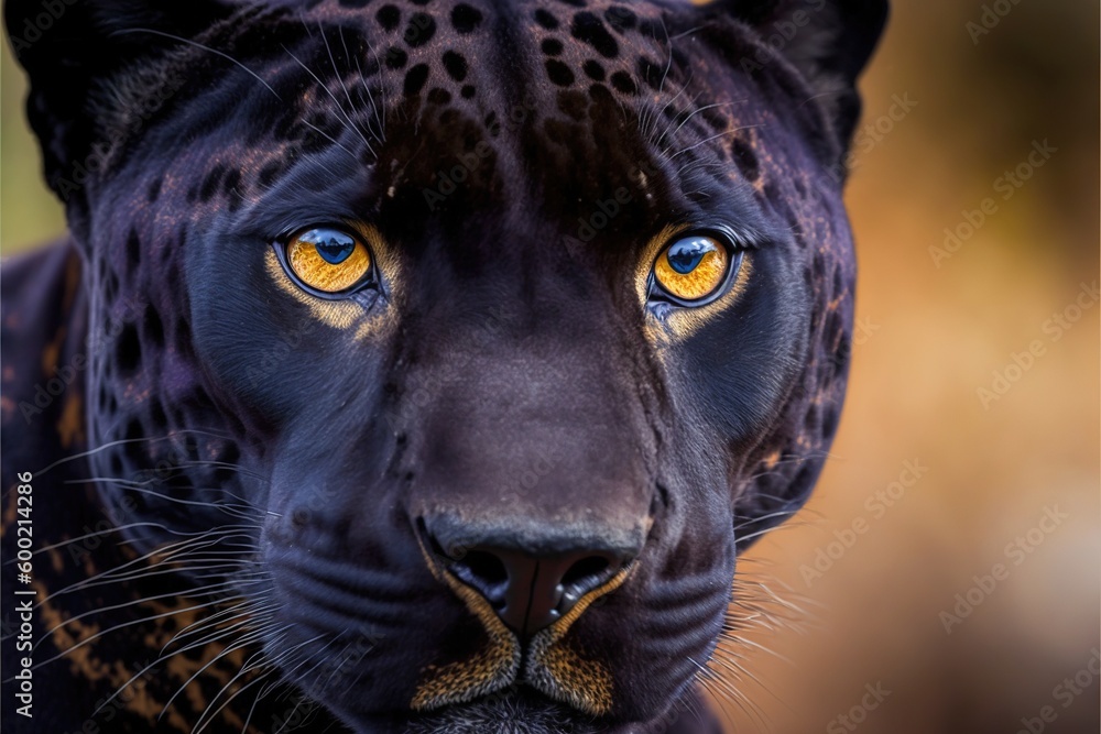 portrait of a leopard, generative ai
