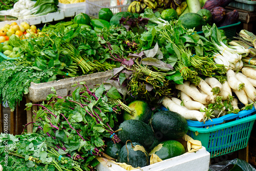 fresh vegetables from a food market in cebu