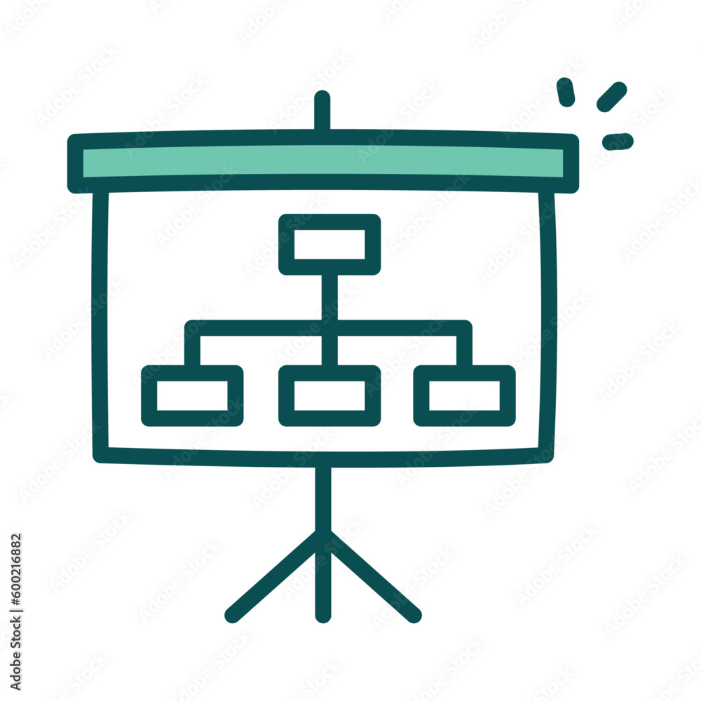 Company at a Glance. Corporate Profile vector line icon. Company at a Glance. Corporate Profile vector line icon.