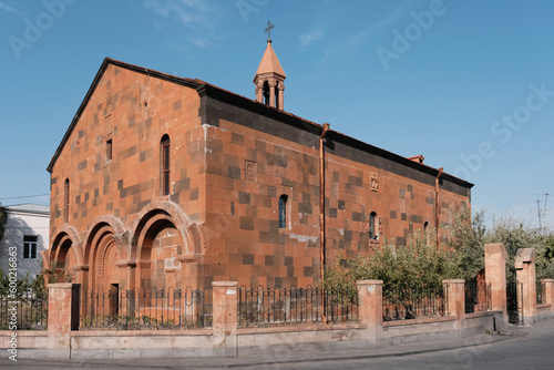 Surb Hakob Church of Kanaker on sunny day. Yerevan, Armenia.