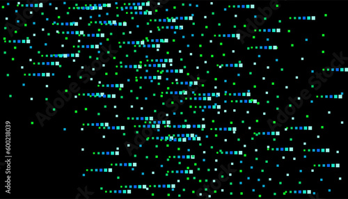 Bright squares on a black background. Festive background, disco. Design element, festive unusual background. Vector illustration, eps 10
