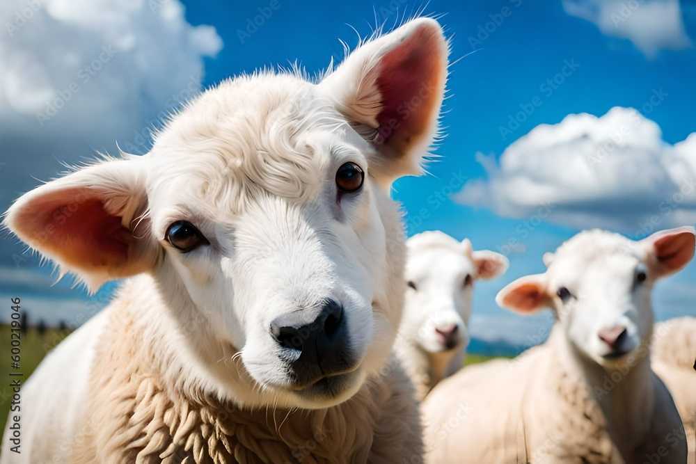 Curious lamb, Generative AI Curious lamb, Generative AI